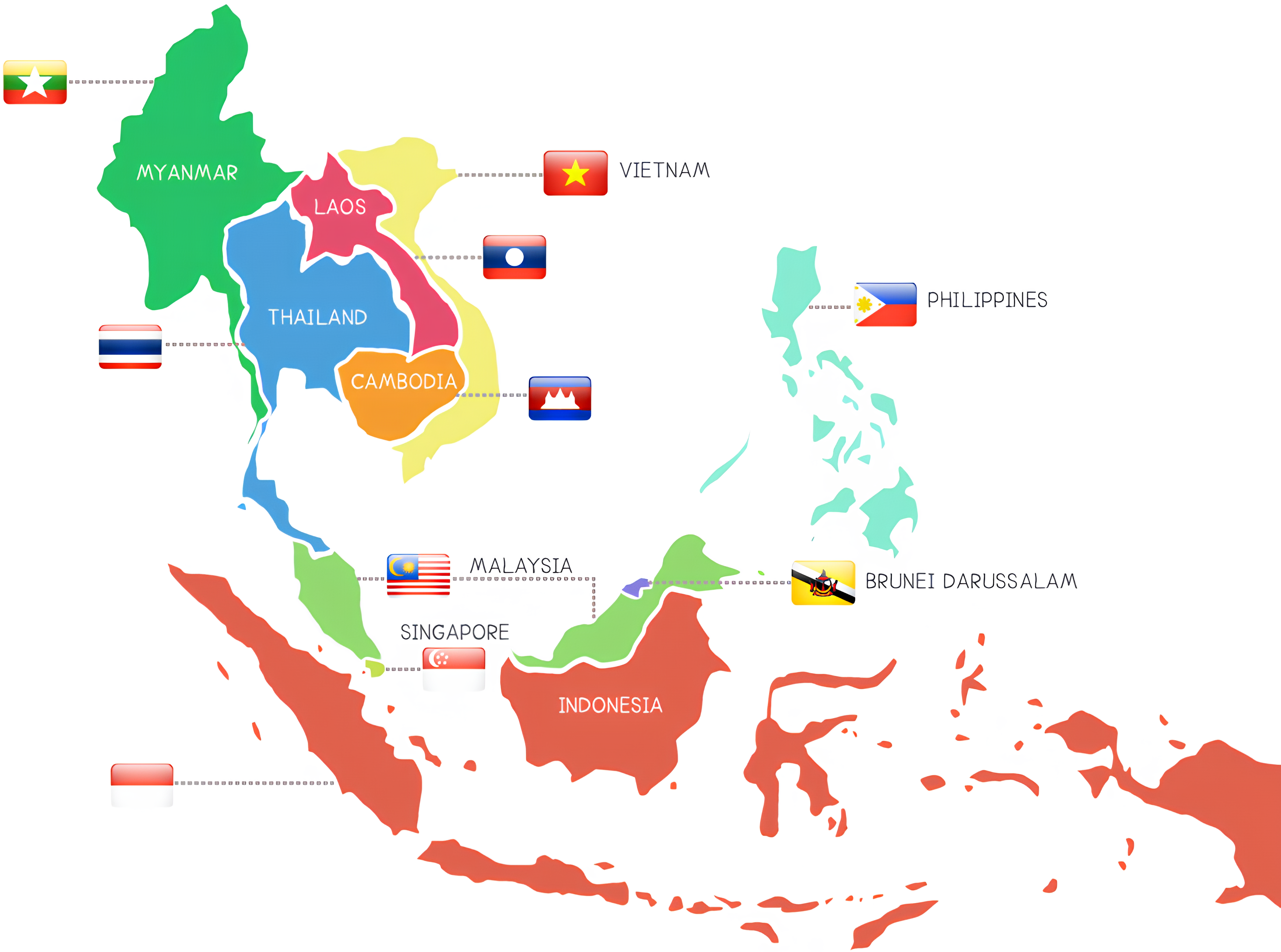 Map of Southeast Asia